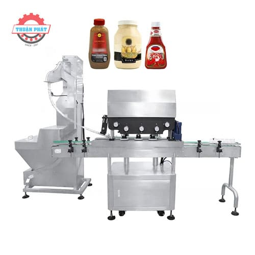 Máy đóng nắp chai gia vị tự động