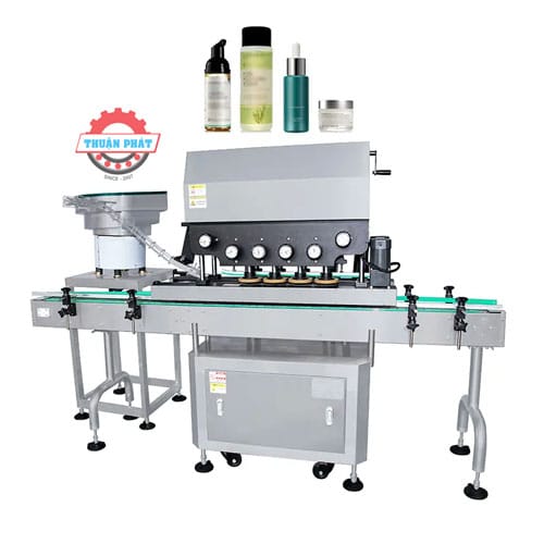 Máy đóng nắp chai mỹ phẩm tự động