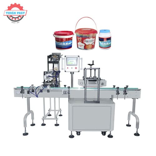 Máy đóng nắp thùng sơn tự động