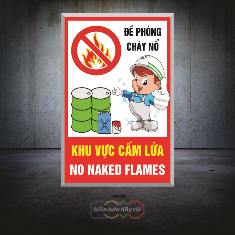 Biển báo đề phòng cháy nổ