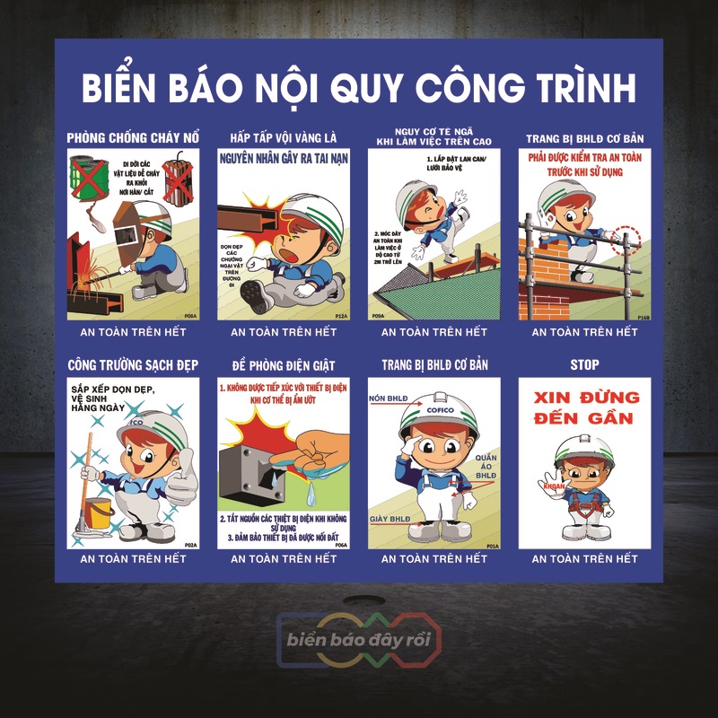 Biển báo nội quy công trình