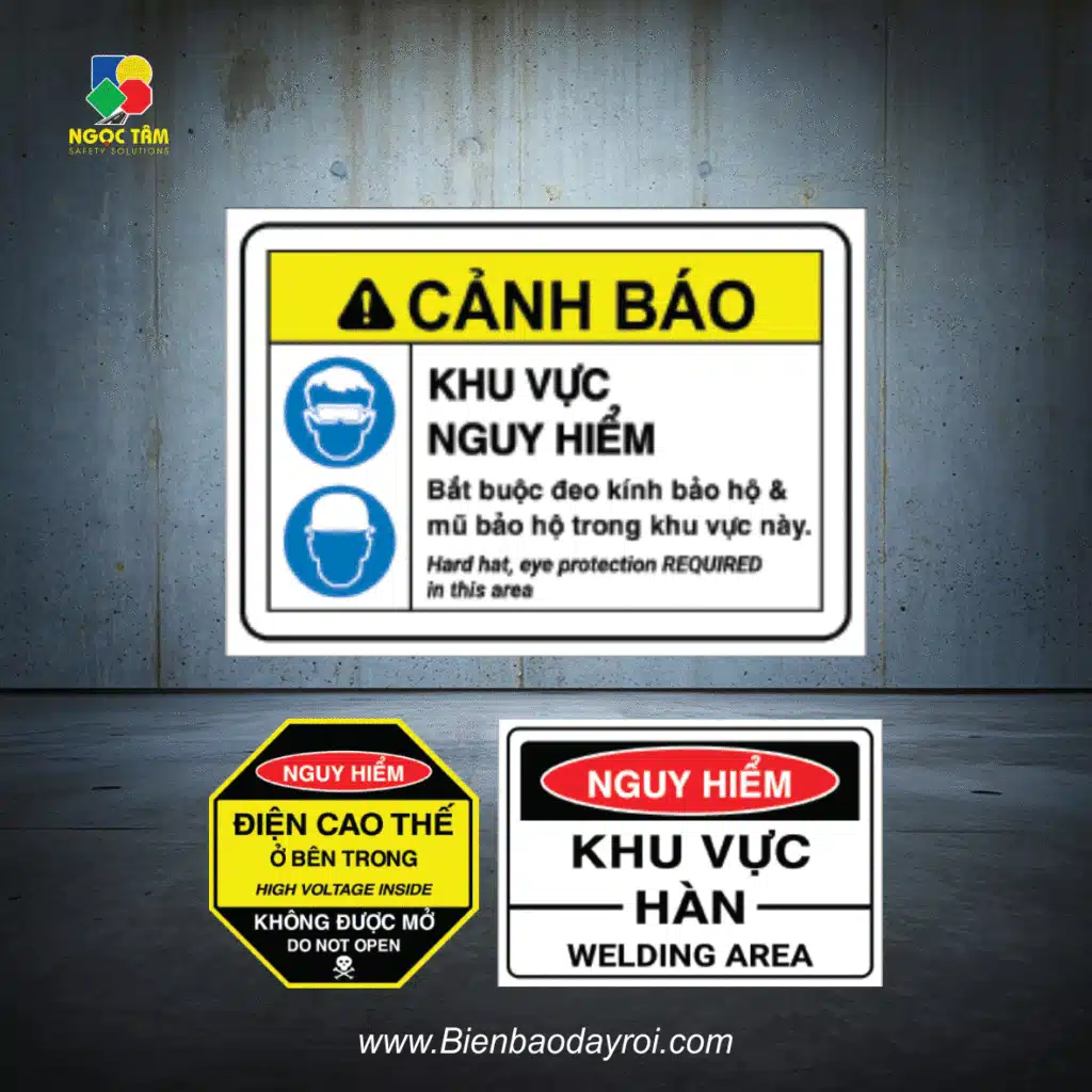 Biển cấm và dướng dẫn khu chế xuất