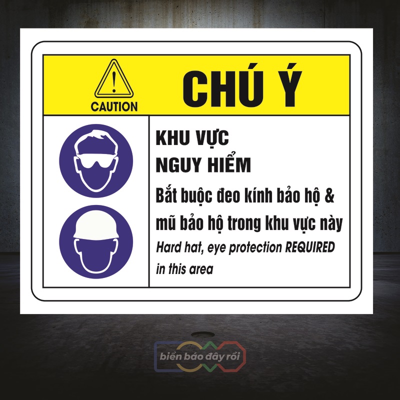 Biển chú ý khu vực nguy hiểm