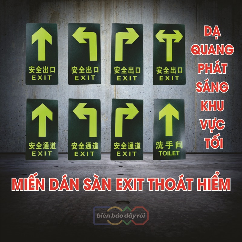 Miếng dán sàn Exit