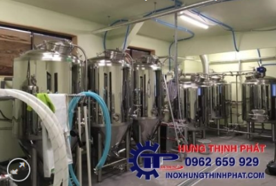 Hệ nấu bia - Công ty TNHH Cơ Khí Chế Tạo Máy Hưng Thịnh Phát