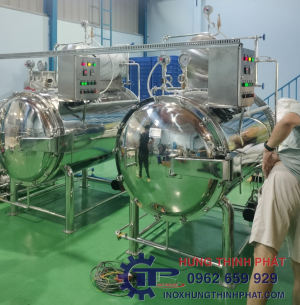 Lắp đặt nồi hấp tiệt trùng - Công ty TNHH Cơ Khí Chế Tạo Máy Hưng Thịnh Phát