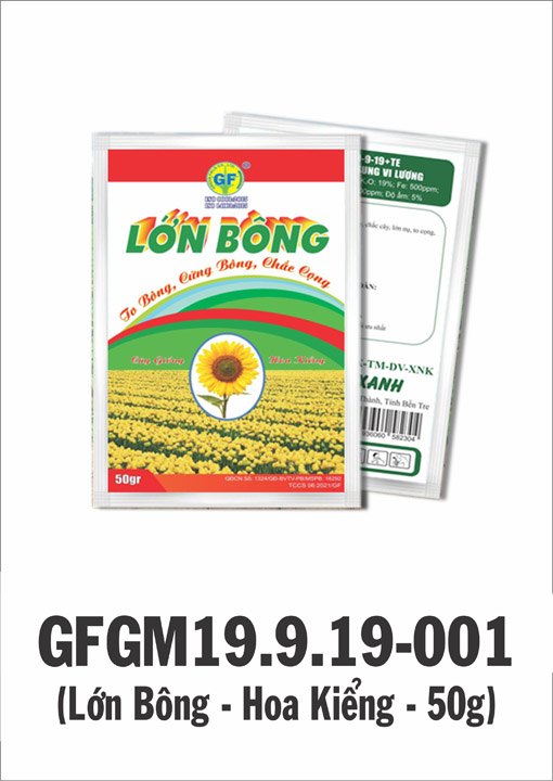 GFGM19.9.19-001 (Lớn Bông - Hoa Kiểng - 50g)