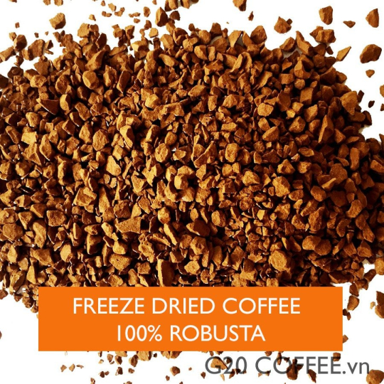 Cà phê sấy lạnh 100% Robusta
