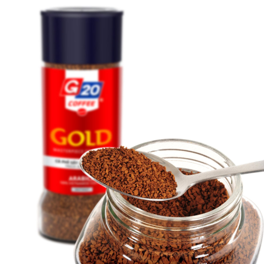 Cà phê sấy lạnh hòa tan nguyên chất Gold 100% Arabica