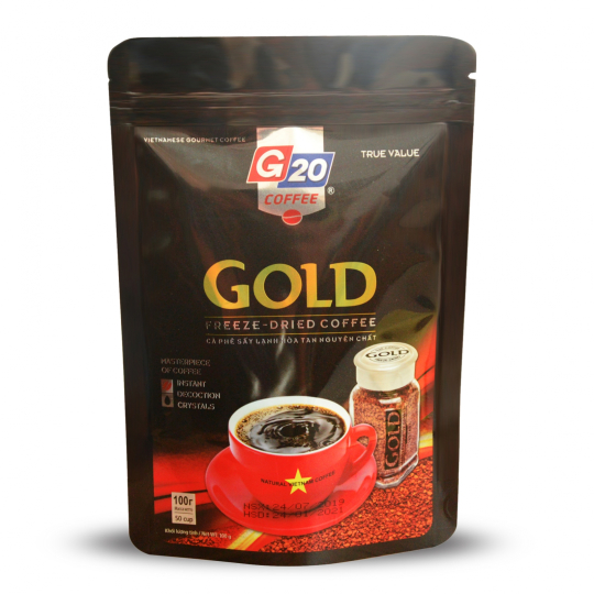 Cà phê sấy lạnh nguyên chất Gold Mix Arabica Robusta