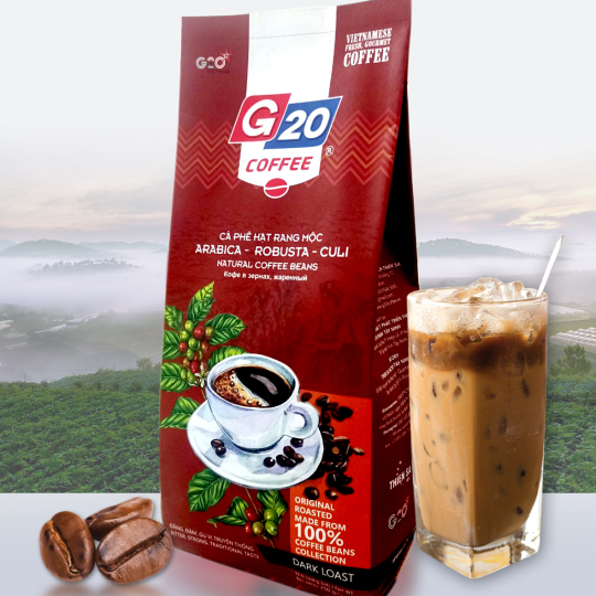 Hạt rang mộc mix 3 - Arabica - Robusta - Culi