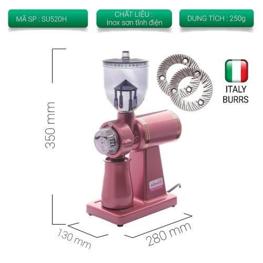 Máy xay cà phê mini Akirakoki - Màu hồng