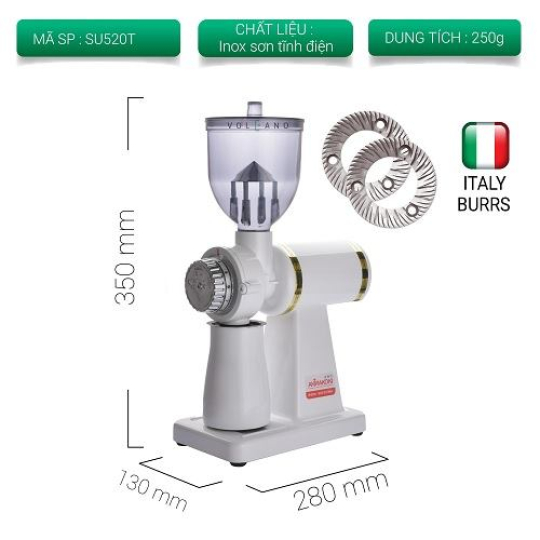 Máy xay cà phê mini Akirakoki - Màu trắng