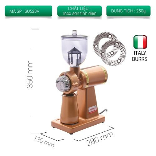 Máy xay cà phê mini Akirakoki - Màu vàng