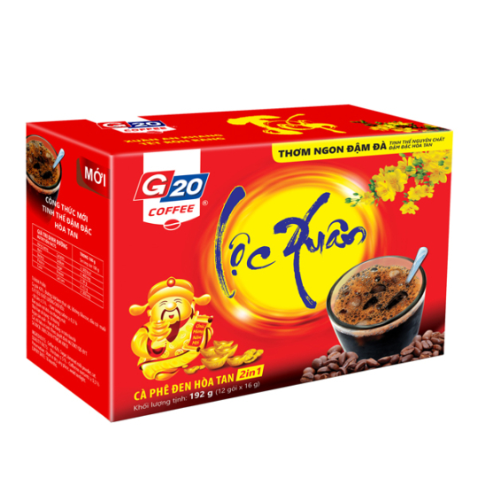 Tết - Lộc Xuân - Cafe đen hòa tan 2in1