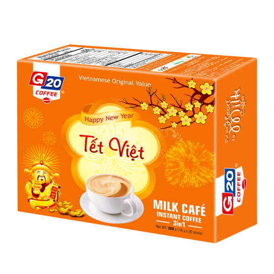 Tết Việt - Cà phê sữa hòa tan