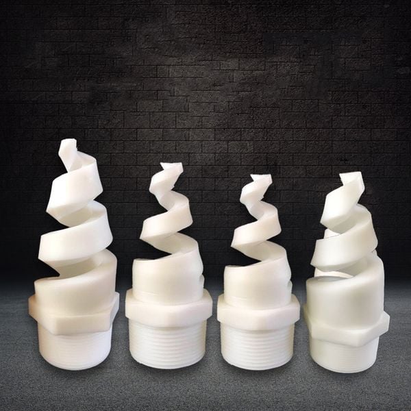 Béc phun nước dạng xoắn ốc bằng sứ Ceramic DN15 - Bec Phun Công Nghiệp Garan -  Công Ty Cổ Phần Công Nghệ Mới Garan