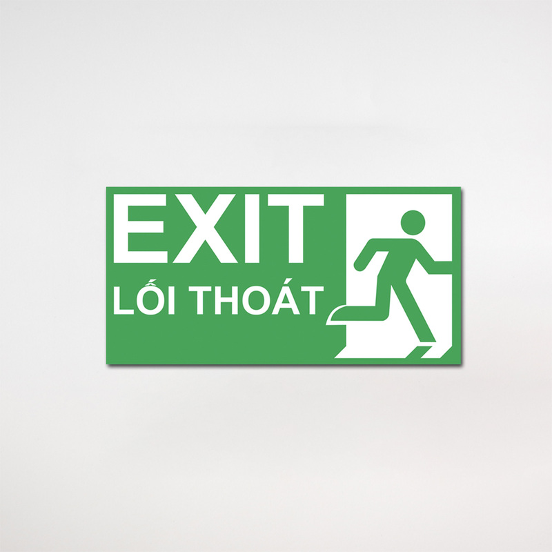 Biển chỉ dẫn lối thoát hiểm Exit - Thiết Bị PCCC Levu - Công Ty TNHH Levu.vn