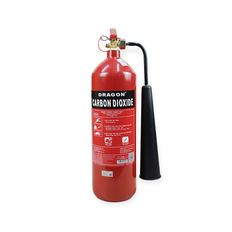 Bình chữa cháy Dragon 3kg khí CO2 MT3 - Thiết Bị PCCC Levu - Công Ty TNHH Levu.vn