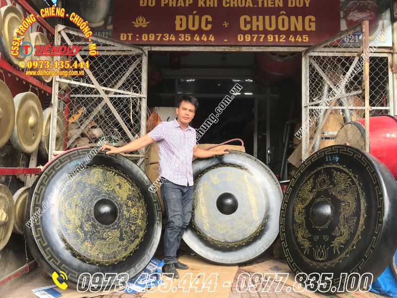 Chiêng đồng - Cơ Sở Sản Xuất Chiêng Trống Chuông Mõ Tiến Duy