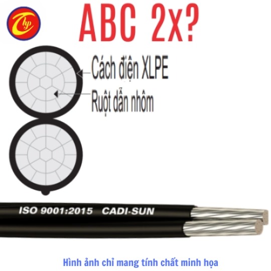ABC 2x16 0.6/1kV - Dây nhôm vặn xoắn 2 ruột, dây pha 7 sợi Cadisun
