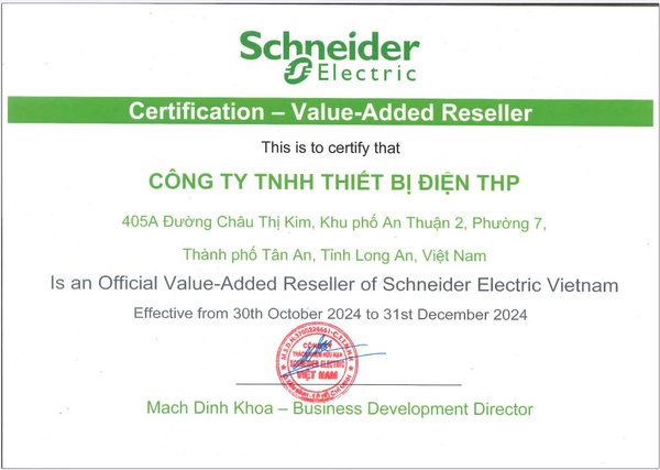 Đại lý phân phối Schneider