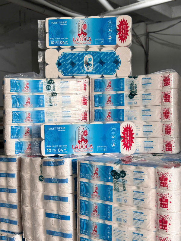 Giấy vệ sinh Ladoca 12 cuộn 12kg