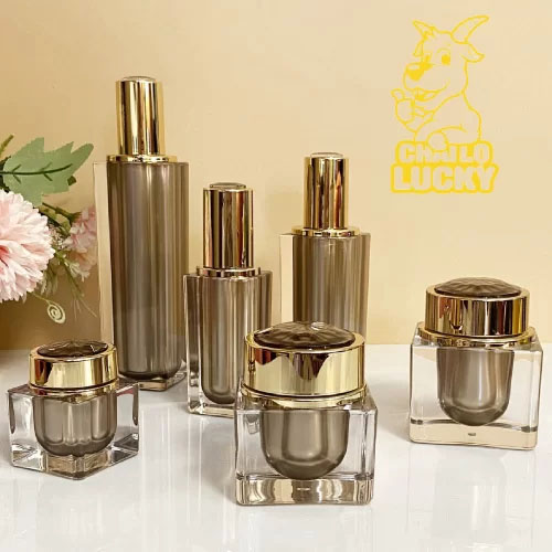 Set chiêt mỹ phẩm màu vàng - Chai Lọ Lucky - Công Ty TNHH Thọ Lucky