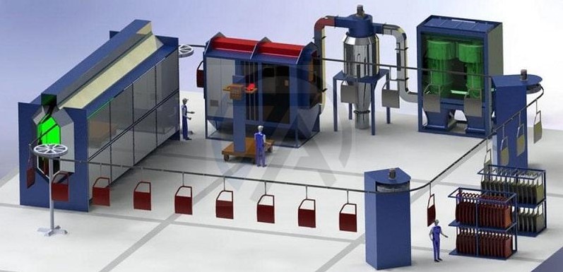Lắp đặt dây chuyền sơn tĩnh điện - Sơn Tĩnh Điện Tuệ An - Công Ty TNHH Thiết Bị Công Nghiệp Tuệ An