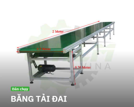 Băng tải đai - Cơ Khí HLM Vina - Công Ty TNHH Kỹ Thuật Và Thương Mại HLM Vina