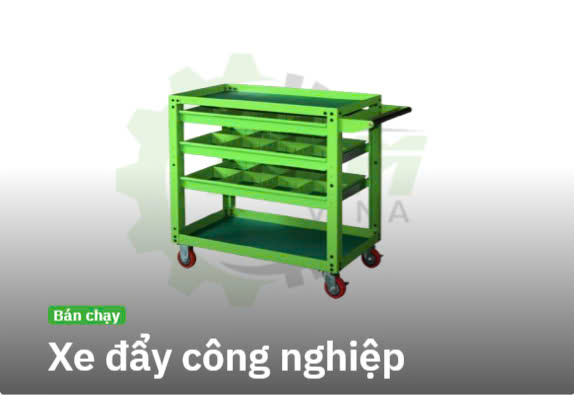 Xe đẩy công nghiệp - Cơ Khí HLM Vina - Công Ty TNHH Kỹ Thuật Và Thương Mại HLM Vina