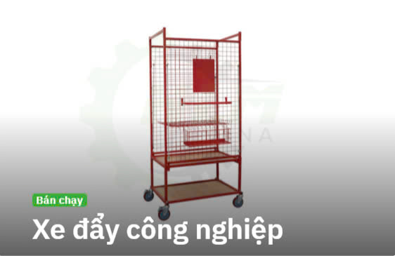 Xe đẩy công nghiệp - Cơ Khí HLM Vina - Công Ty TNHH Kỹ Thuật Và Thương Mại HLM Vina