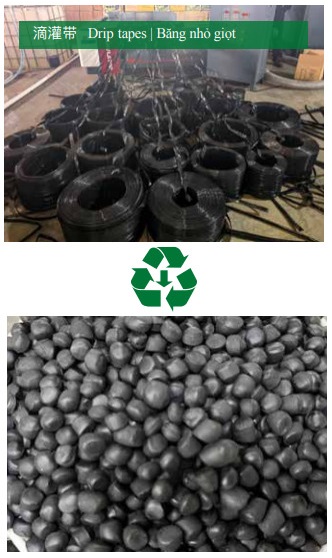 Sản xuất hạt nhựa từ băng nhỏ giọt - Máy Tạo Hạt Nhựa Tái Chế HONGKE - Công Ty TNHH Máy Móc HONGKE