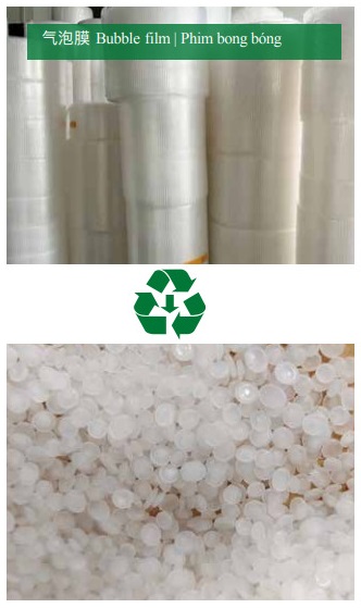 Sản xuất hạt nhựa từ phim bong bóng - Máy Tạo Hạt Nhựa Tái Chế HONGKE - Công Ty TNHH Máy Móc HONGKE