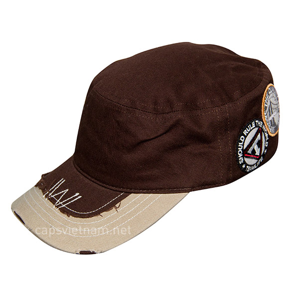 Mũ Army Castro nam phong cách G vải cotton twill - Gia Công Mũ Nón Bình Minh Việt - Công Ty TNHH Bình Minh Việt