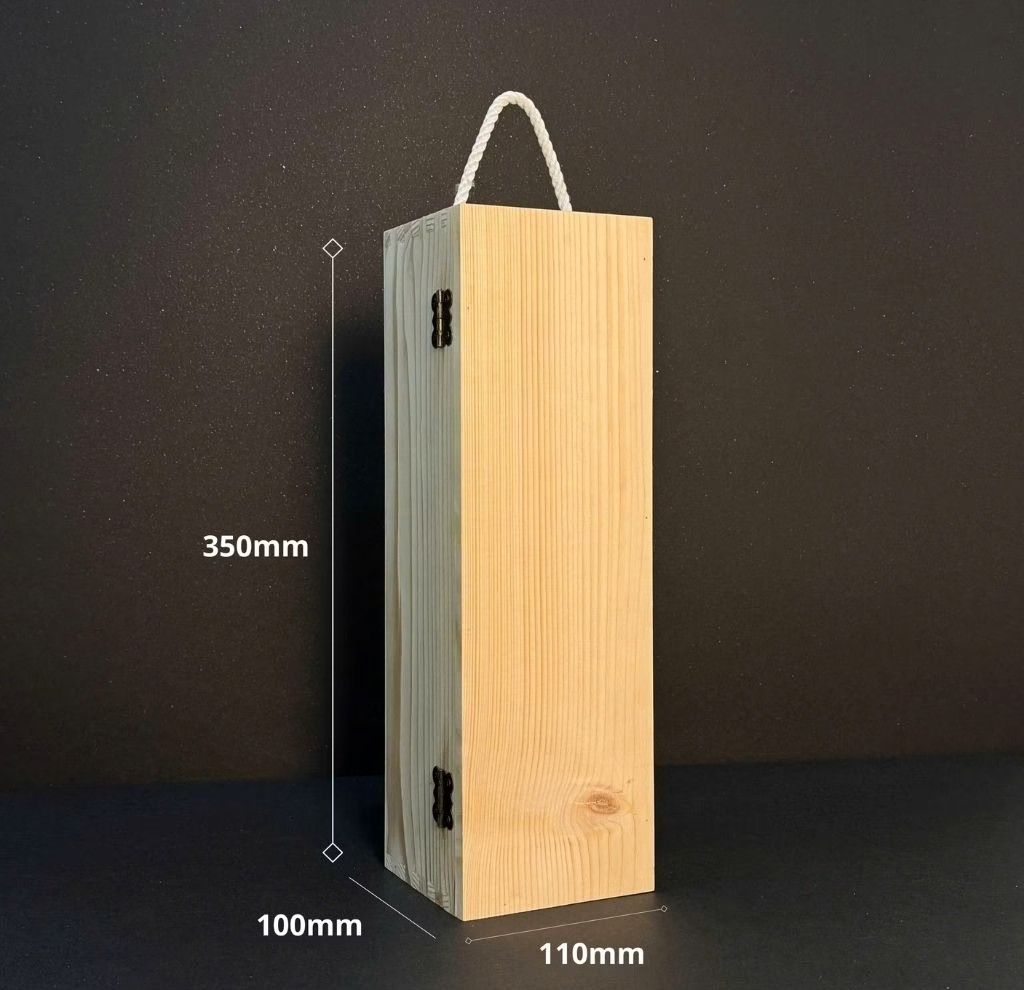 Hộp gỗ quà tặng đơn 750ml