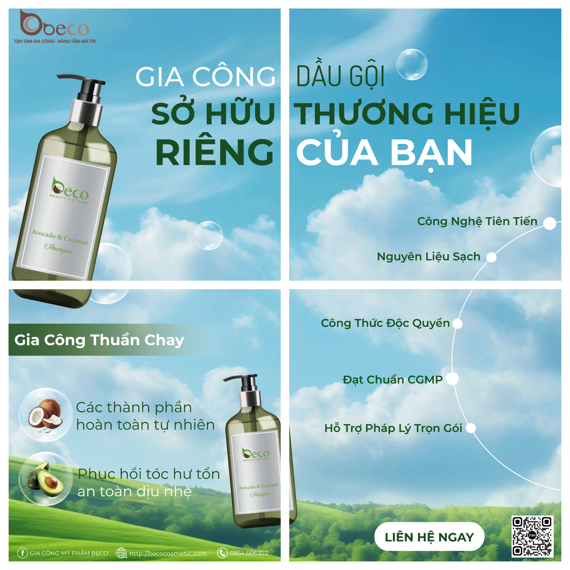 Gia công dầu gội thảo dược - Công Ty TNHH Sản Xuất Thương Mại Quốc Tế Beco