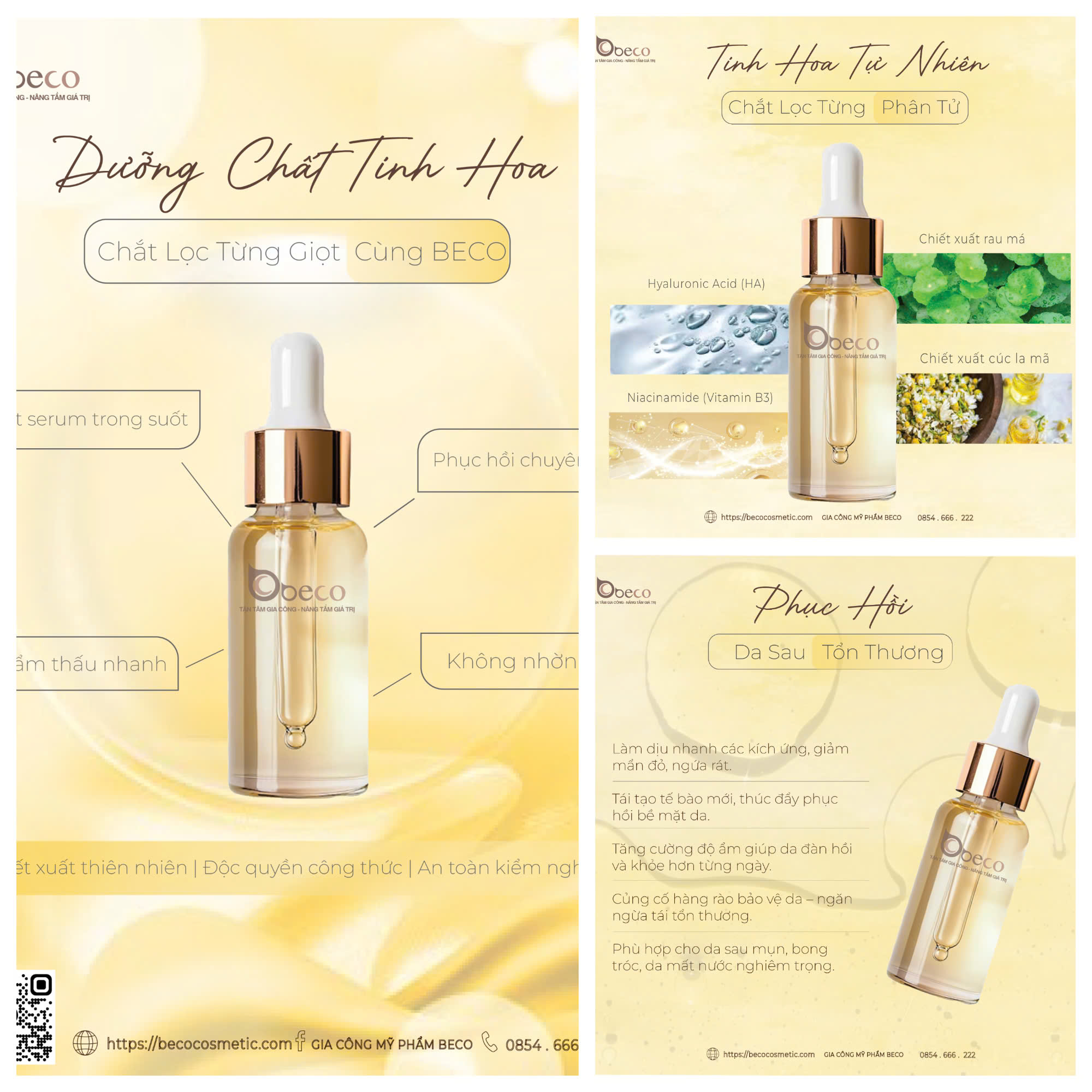 Gia công serum phục hồi - Công Ty TNHH Sản Xuất Thương Mại Quốc Tế Beco