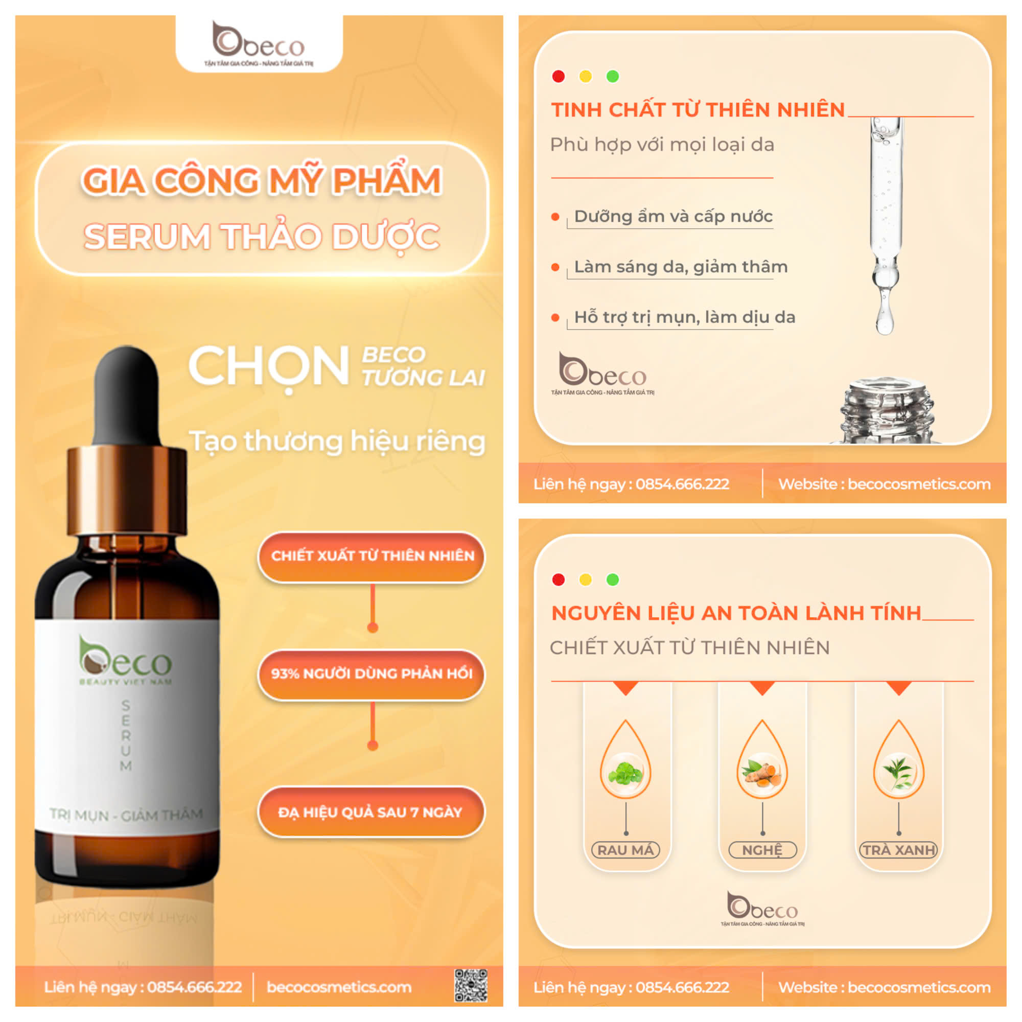 Gia công serum thảo dược - Công Ty TNHH Sản Xuất Thương Mại Quốc Tế Beco