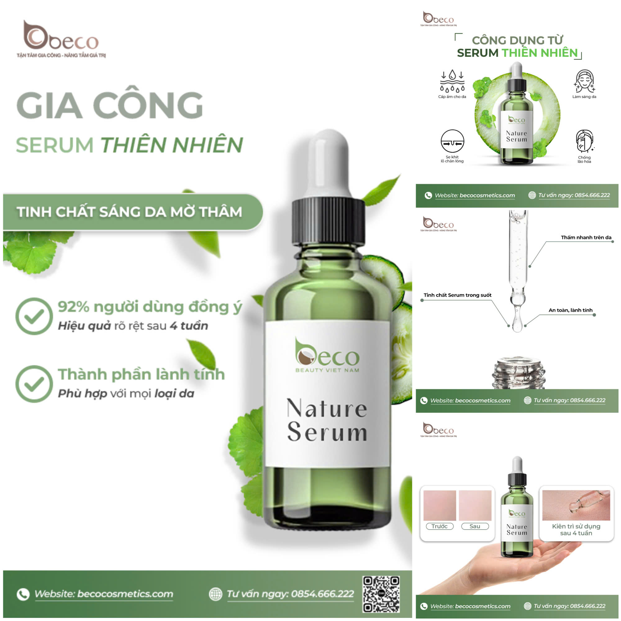 Gia công serum thiên nhiên - Công Ty TNHH Sản Xuất Thương Mại Quốc Tế Beco