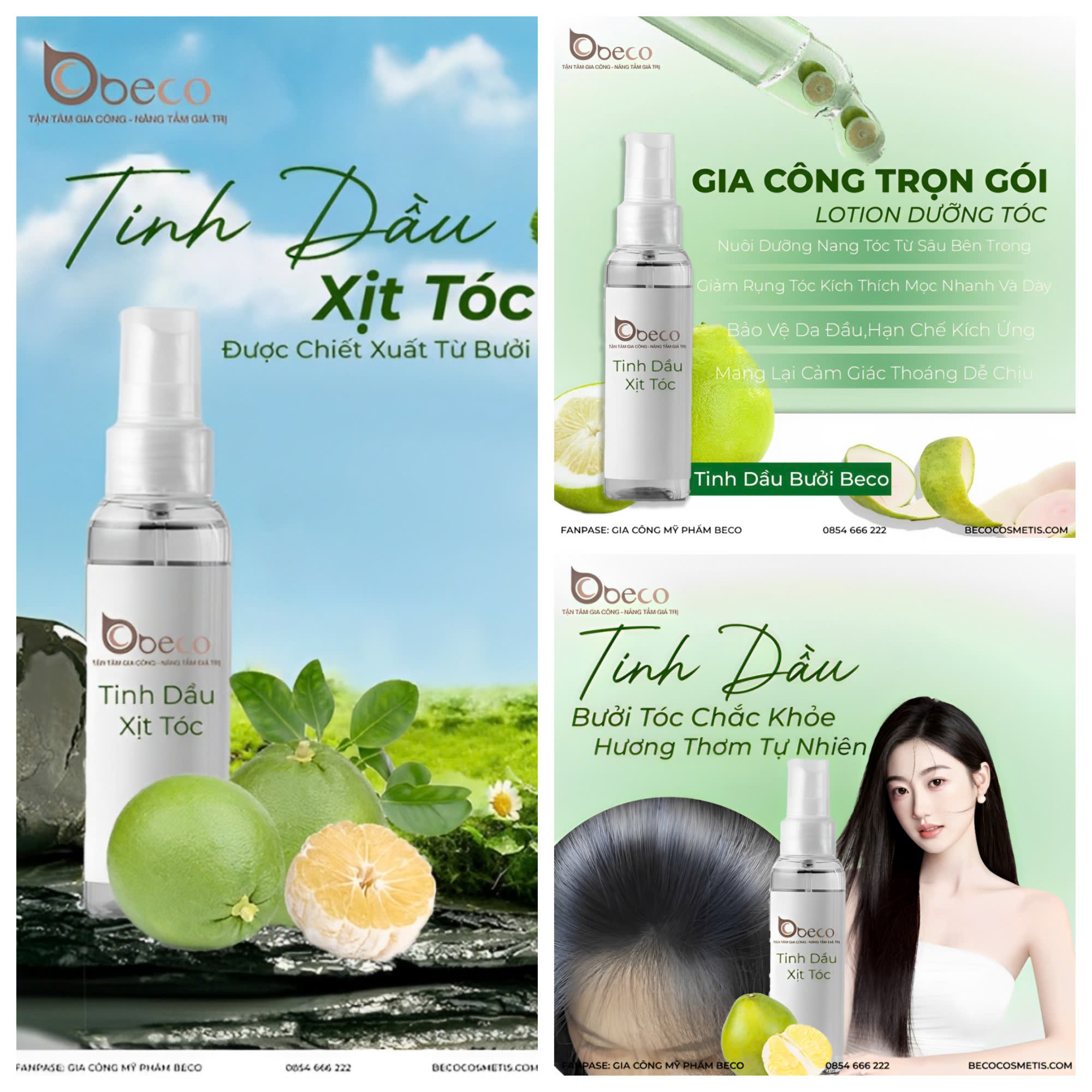 Gia công tinh dầu xịt tóc - Công Ty TNHH Sản Xuất Thương Mại Quốc Tế Beco