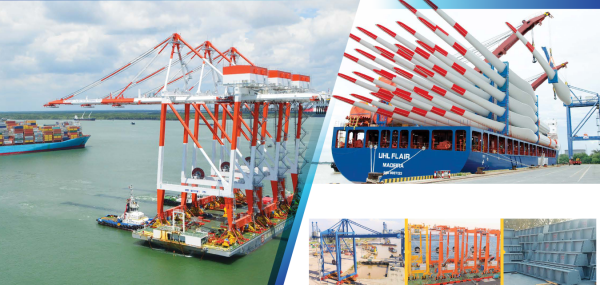 Xếp dỡ hàng siêu trường siêu trọng