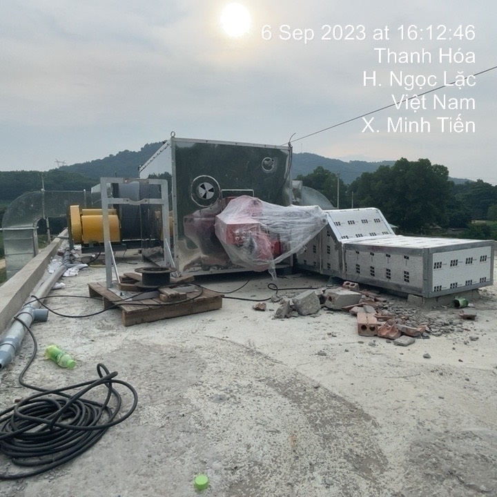 Hệ thống sấy xe tải sử dụng nguồn khí Biogas - Xử Lý Nước Thải á Châu - Công Ty Cổ Phần Năng Lượng á Châu