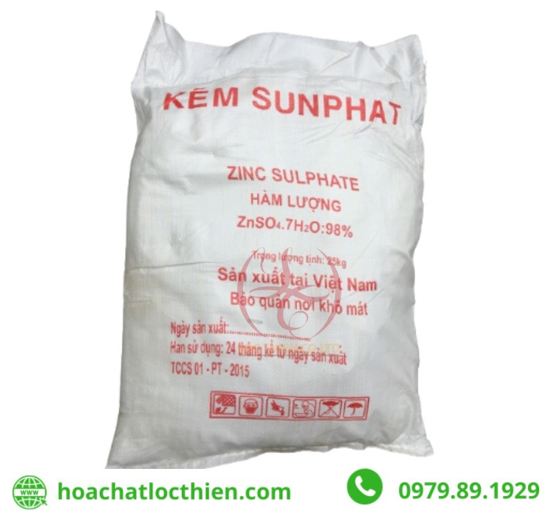Kẽm Sunfat - Hóa Chất Bán Dẫn Lộc Thiên - Công Ty TNHH Đầu Tư Phát Triển Lộc Thiên