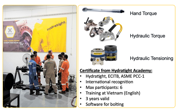 Khoá đào tạo Hydratight - Thiết Bị Thủy Lực ENERPAC - Công Ty Cổ Phần Kỹ Thuật DAVITA