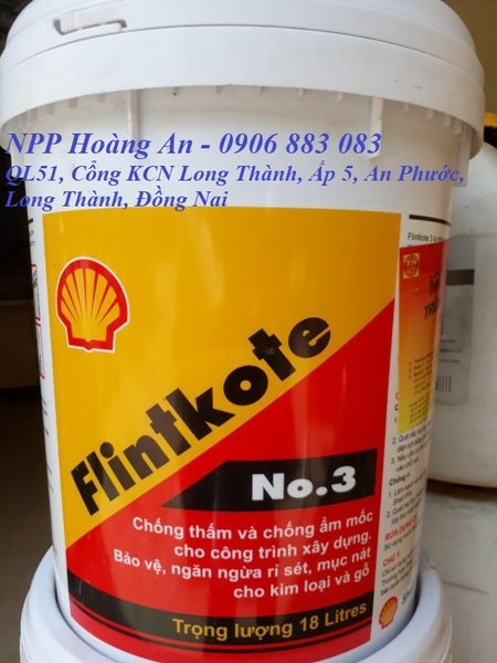 Sơn chống thấm Flintkote 18L - Sơn Nước Hoàng An - Công Ty TNHH TM DV XD Hoàng An
