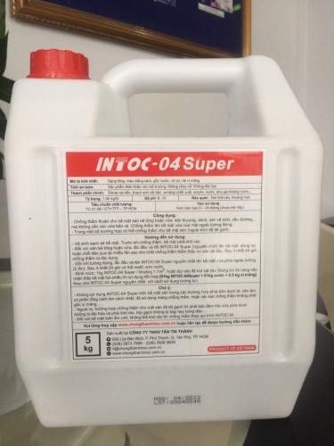 Sơn chống thấm Intoc-04 Super 5kg - Sơn Nước Hoàng An - Công Ty TNHH TM DV XD Hoàng An