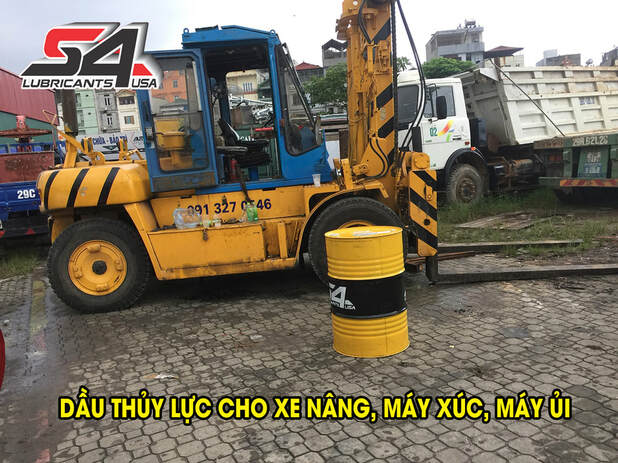 Dầu thủy lực cho xe nâng, máy xúc, máy ủi