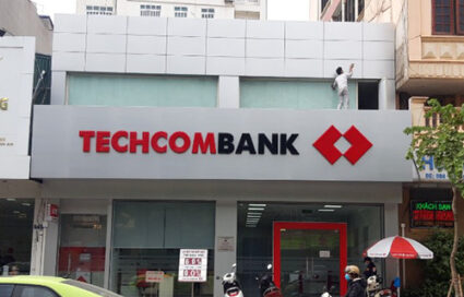 Hệ thống ngân hàng Techcombank - Thi Công Quảng Cáo Huỳnh Phong - Công Ty TNHH Quảng Cáo Huỳnh Phong