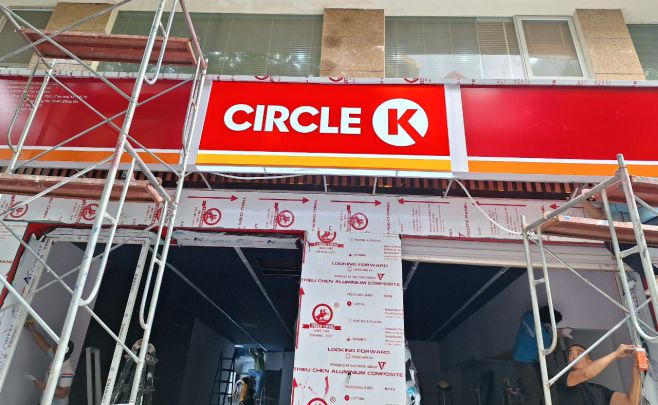 Thi công chuỗi cửa hàng Circle K - Thi Công Quảng Cáo Huỳnh Phong - Công Ty TNHH Quảng Cáo Huỳnh Phong